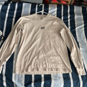 Beige Long Sleeve Men's Shirt